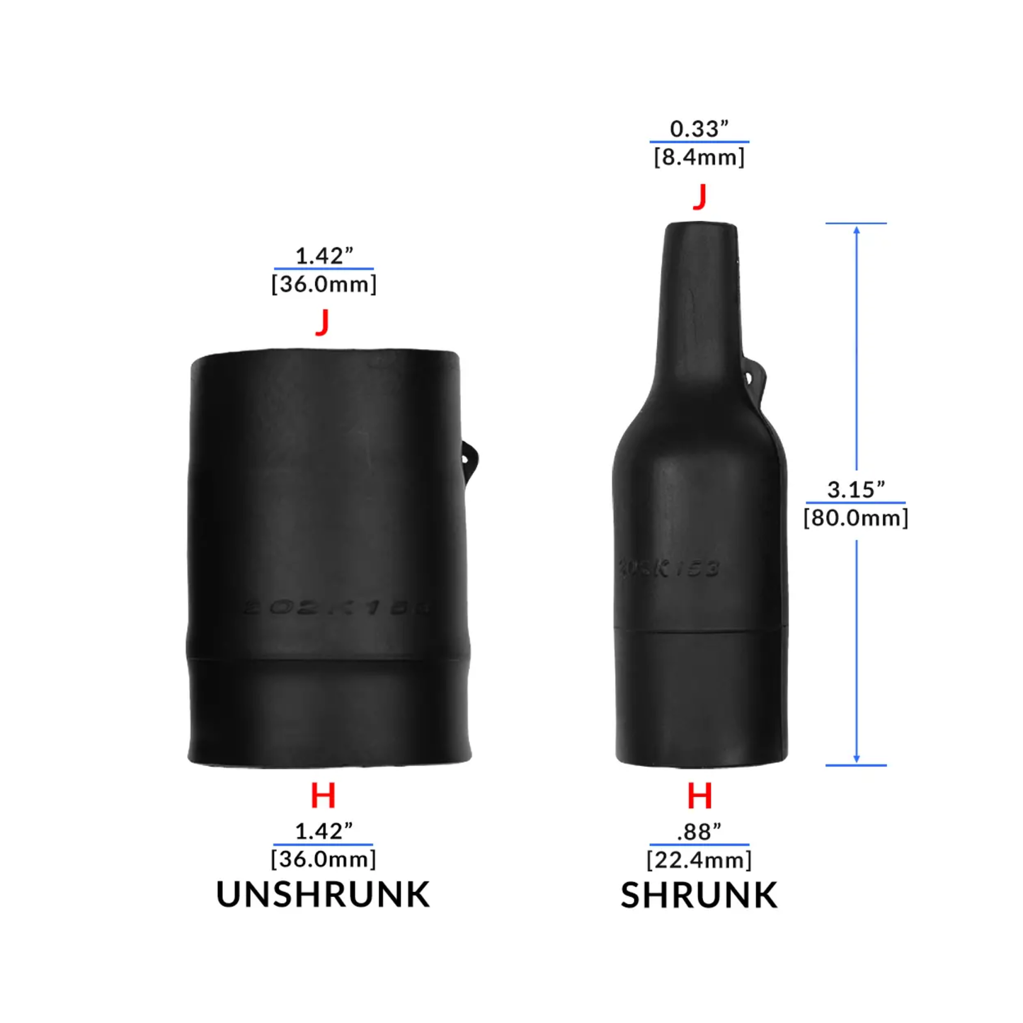 Raychem 202K153-25-0 Molded Boot