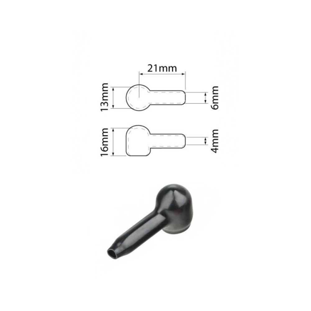 Black 13mm Terminal Insulator