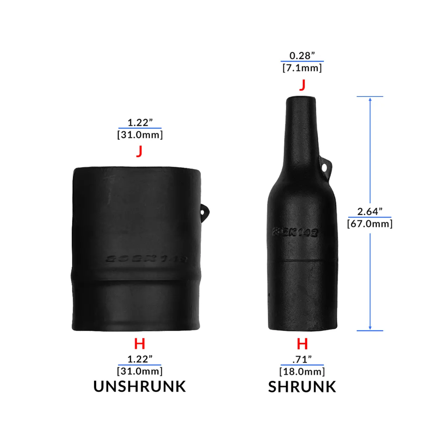 Raychem 202K142-25-0 Molded Boot