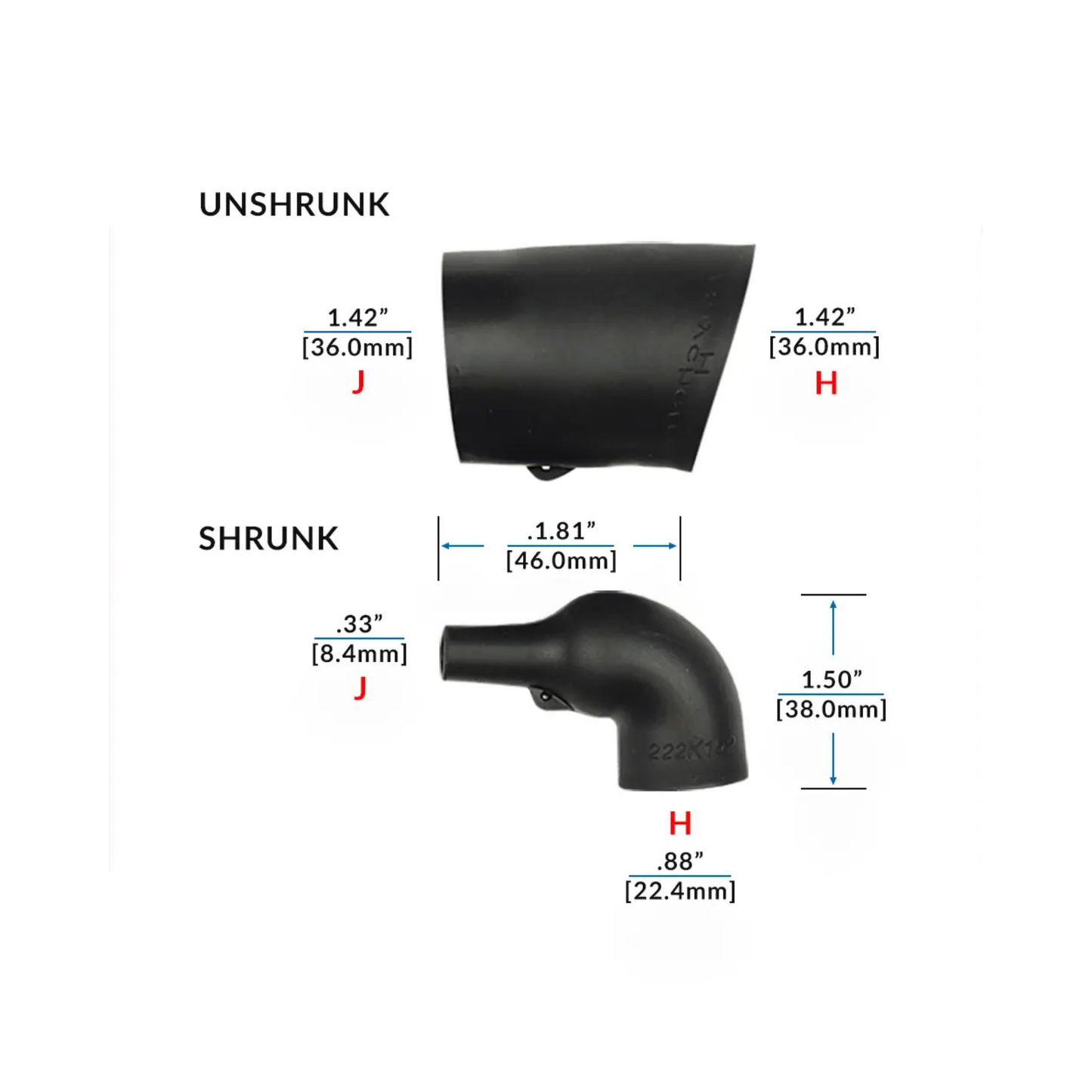 Raychem 222K152-25-0 Molded Boot